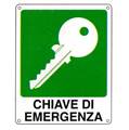 Cartello 'chiave di emergenza' 20132