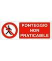 Cartello 'ponteggio non praticabile' 18047