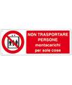 Cartello 'non trasportare persone' 1871