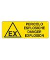 Cartello 'pericolo esplosione danger explosion' 17155