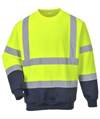 Felpa bicolore Hi-Viz B306 (Portwest)