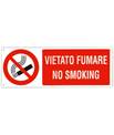 Cartello 'vietato fumare no smoking' 18091