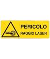 Cartello 'pericolo raggio laser' 1755