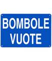 Cartello 'bombole vuote' 3143