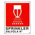 Cartello 'Sprinkler valvola N