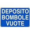 Cartello 'deposito bombole vuote' 3120