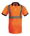 Polo in maglia di poliestere piquet arancio (Converguard)